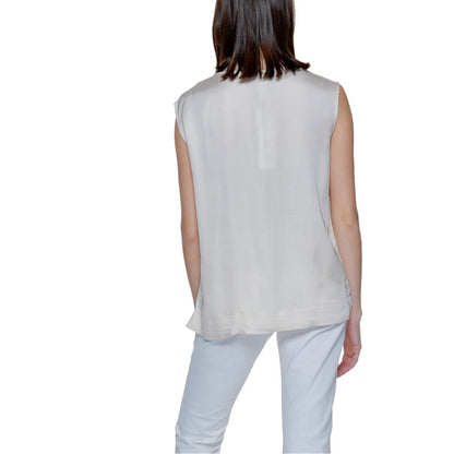 Camicetta in viscosa beige Street One