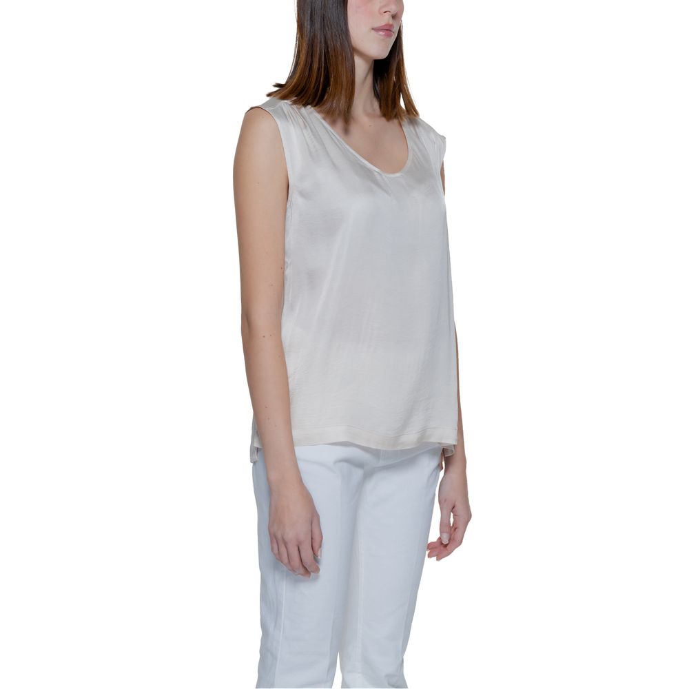 Camicetta in viscosa beige Street One