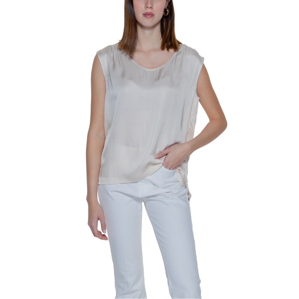 Camicetta in viscosa beige Street One