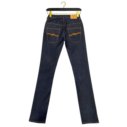 Jean Nudie Jeans bleu en coton pour femme