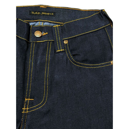 Jean Nudie Jeans bleu en coton pour femme