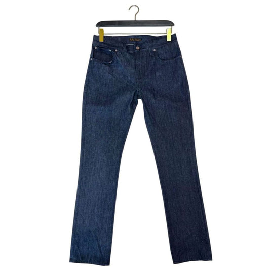 Nudie Jeans Jeans da uomo in cotone blu