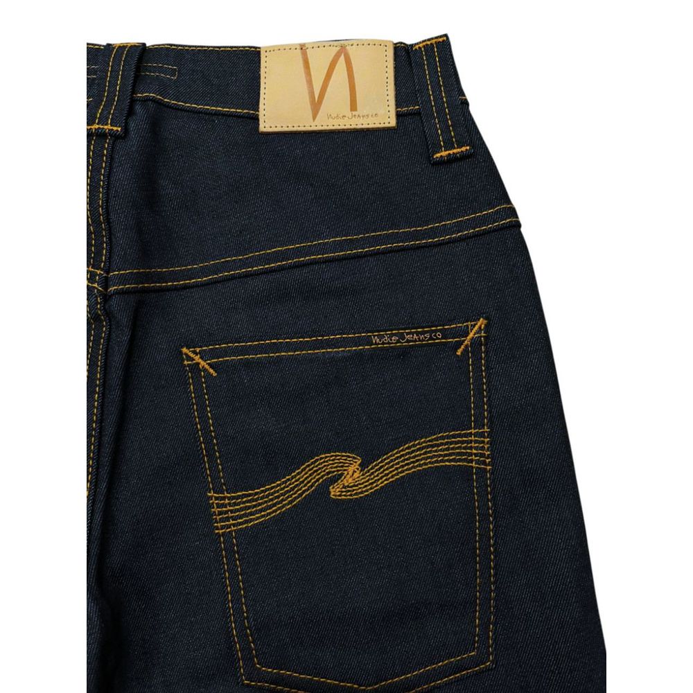 Jean Nudie Jeans bleu en coton pour femme