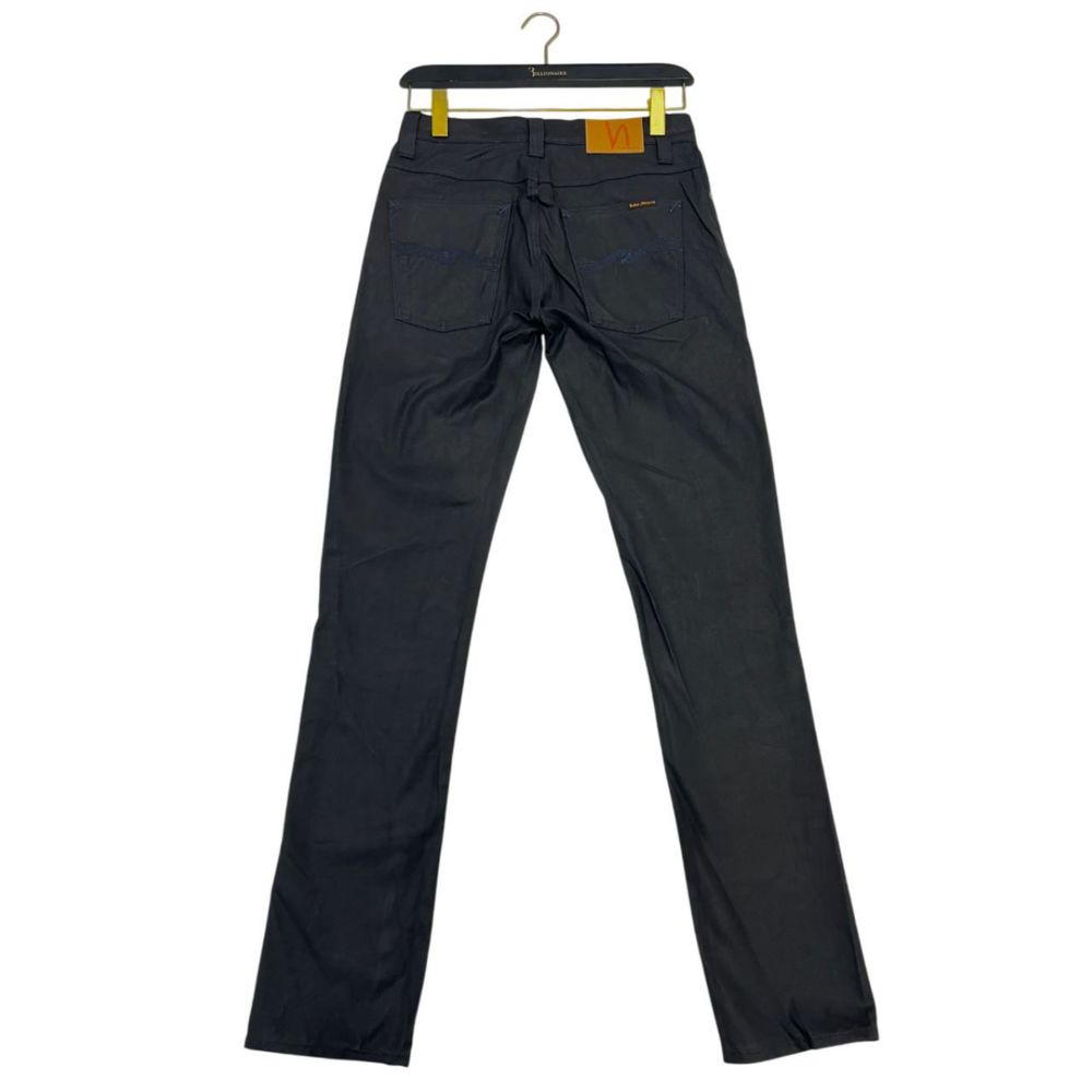Jeans Nudie Jeans noirs en coton pour hommes