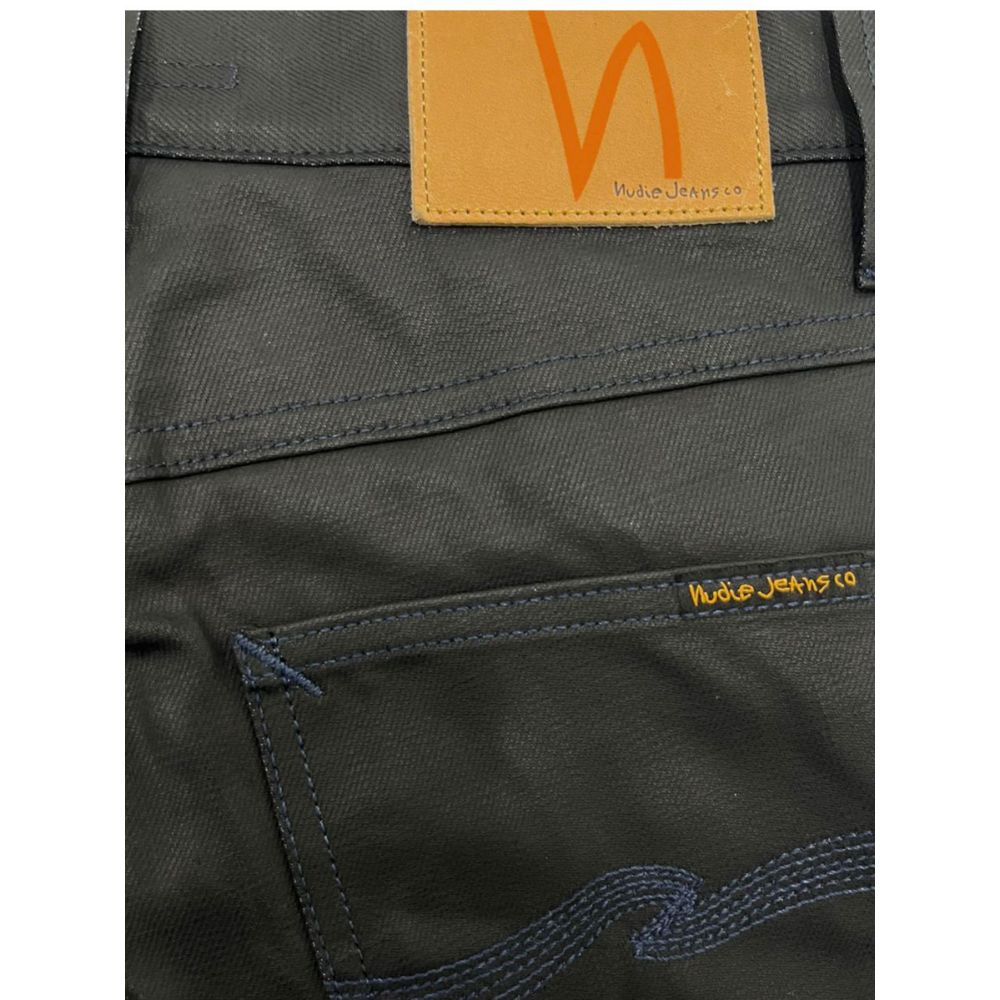 Jeans Nudie Jeans noirs en coton pour hommes