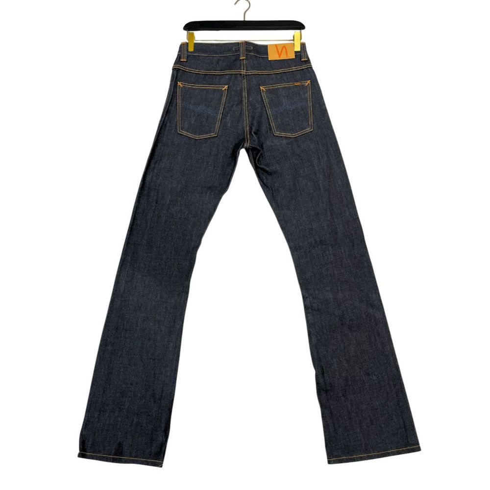 Jeans Nudie Jeans bleus en coton pour hommes
