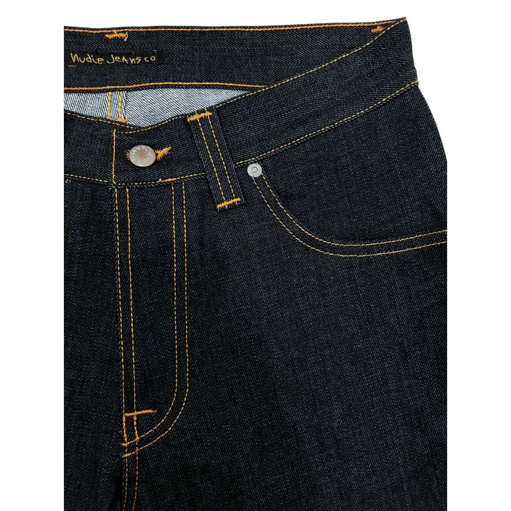 Jeans Nudie Jeans bleus en coton pour hommes