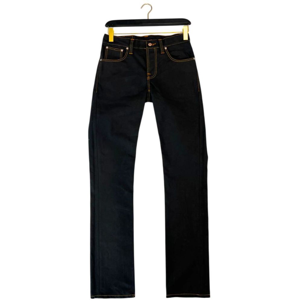 Jeans da uomo in cotone nero Nudie Jeans