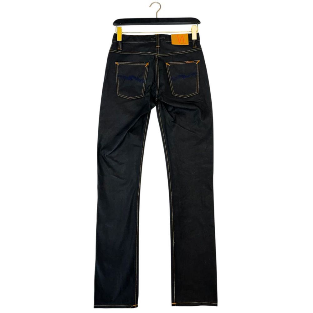Jeans da uomo in cotone nero Nudie Jeans