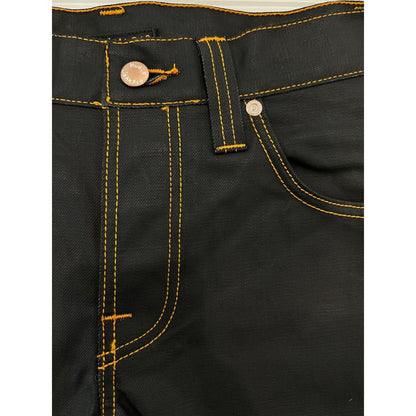 Jeans da uomo in cotone nero Nudie Jeans
