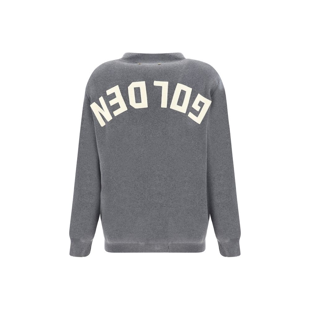 Cardigan Golden Goose grigio in cotone