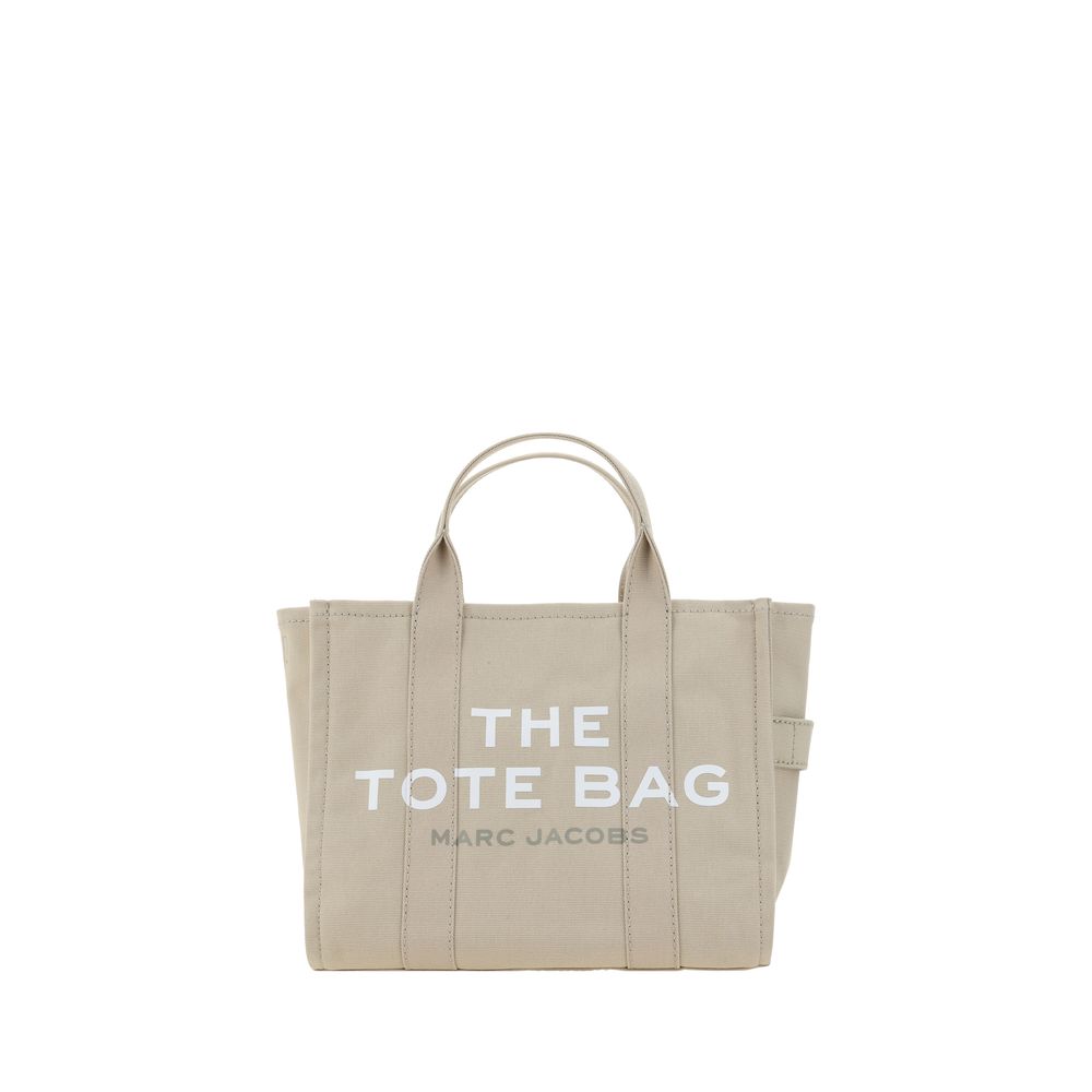 Borsa a mano in cotone beige Marc Jacobs