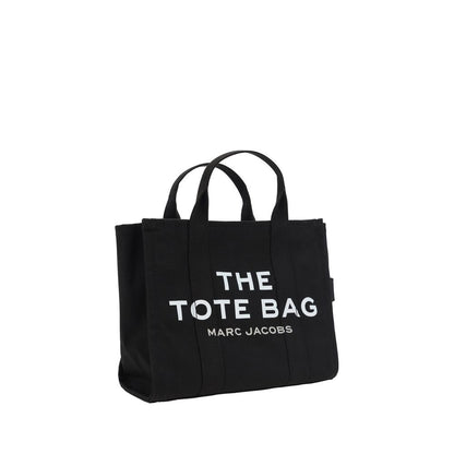 Borsa a mano in cotone nero Marc Jacobs
