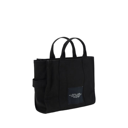 Borsa a mano in cotone nero Marc Jacobs