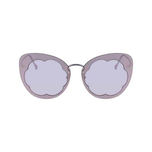 Occhiali da sole in metallo viola Salvatore Ferragamo