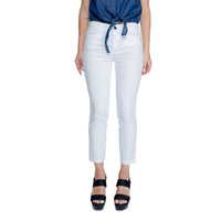 Pantalon décontracté en coton blanc Street One