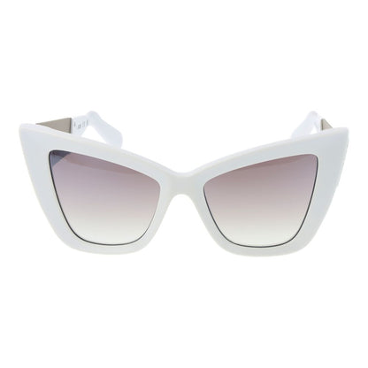 Lunettes de soleil en acétate blanc GCDS