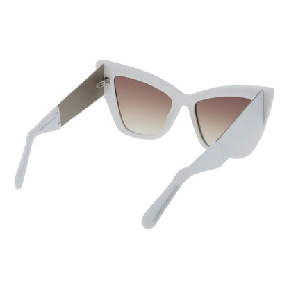 Lunettes de soleil en acétate blanc GCDS