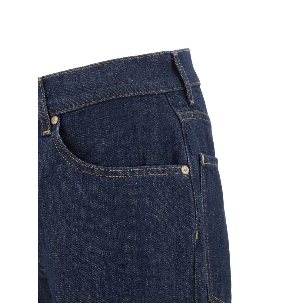 Jean droit en coton bleu 7FOR