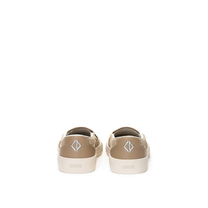 Mocassini slip-on in pelle beige Dior