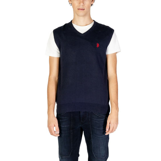 US POLO ASSN. Gilet in cotone blu
