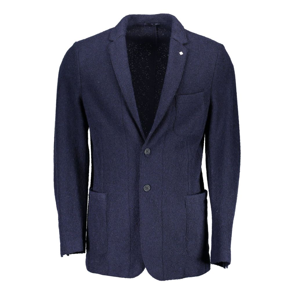 Blazer in lana blu Gant