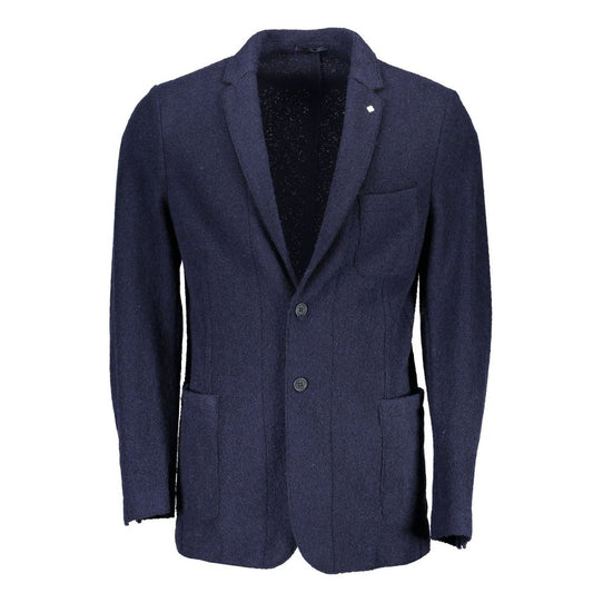 Blazer in lana blu Gant
