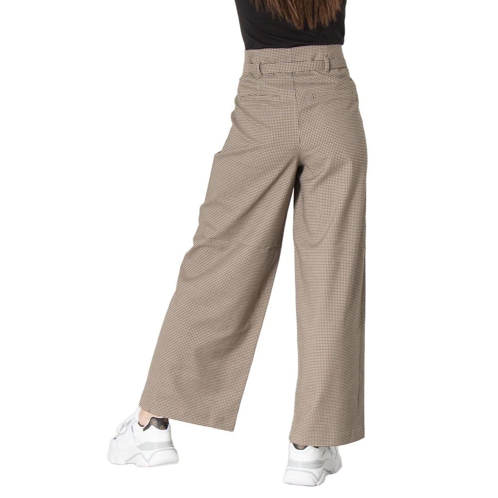 Only pantaloni casual in elastan beige