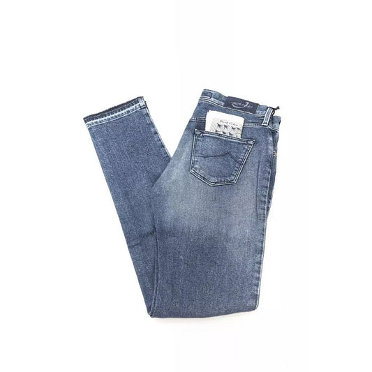 Jeans slim fit in cotone blu Jacob Cohen