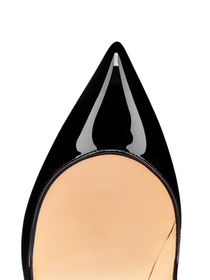 Christian Louboutin Décolleté Hot Chick in Vernice Nera 100