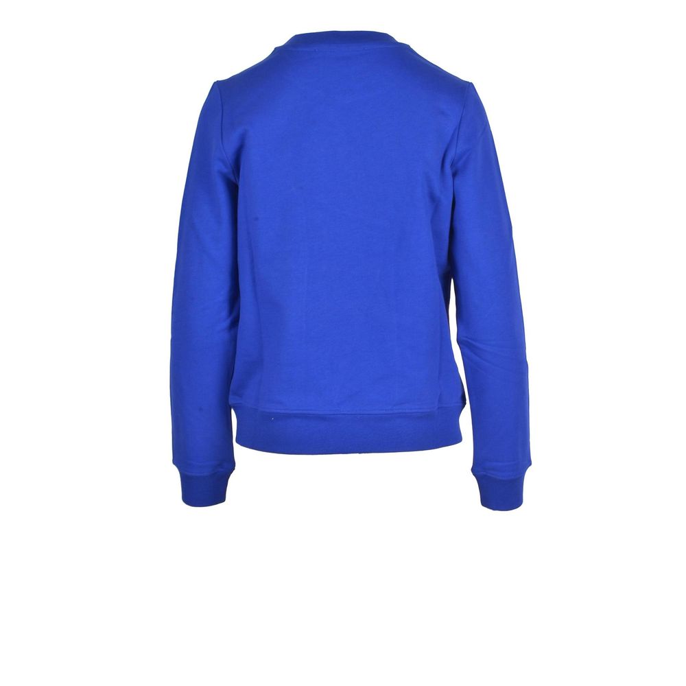 Sweat-shirt bleu en coton Love Moschino