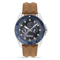 Orologio elegante Timberland in pelle marrone
