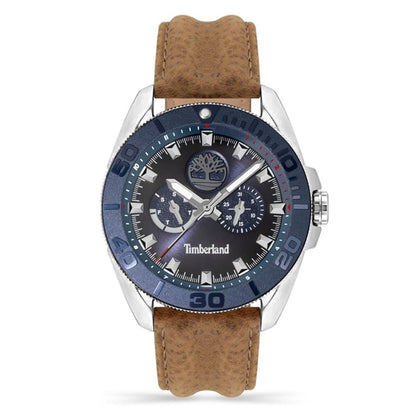 Orologio elegante Timberland in pelle marrone