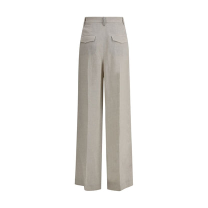 Pantaloni in lino Brunello Cucinelli