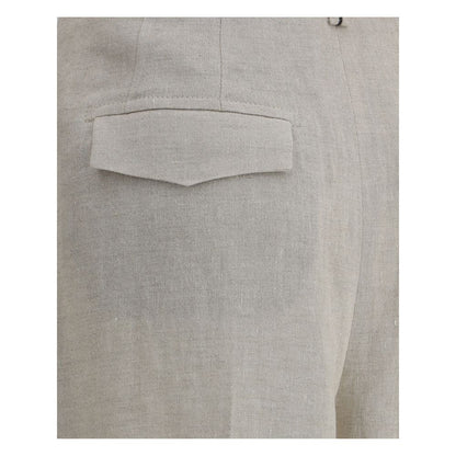 Pantaloni in lino Brunello Cucinelli