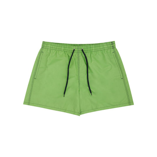 Pantaloncini da bagno in poliestere verde Malo