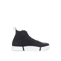Roberto Cavalli Sneakers alte in pelle scamosciata nera