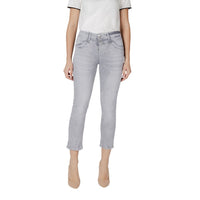 Jeans Skinny Street One gris en coton