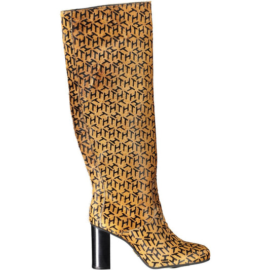 Tommy Hilfiger Stivale da donna in pelle beige