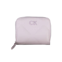 Portafoglio da donna Calvin Klein in poliestere viola