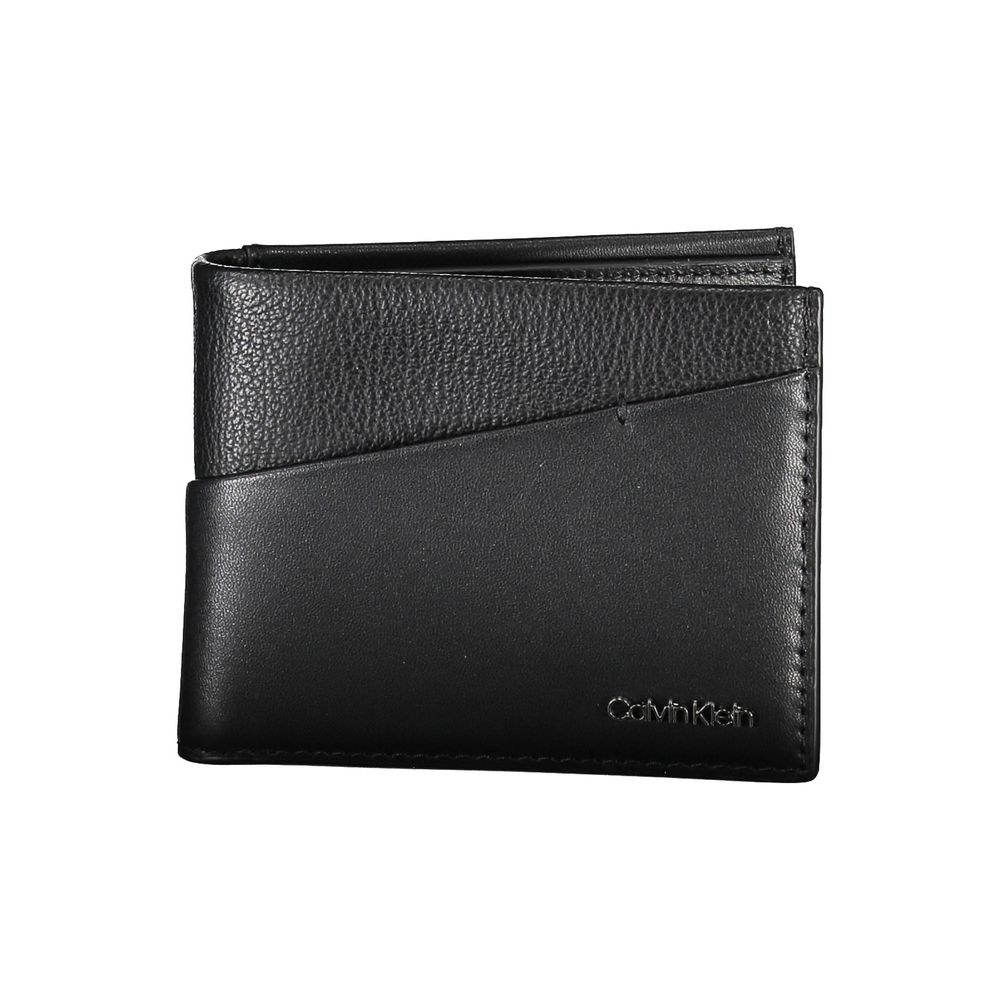 Portefeuille homme Calvin Klein noir en polyester