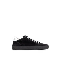 P448 Sneakers sportive in pelle scamosciata nera
