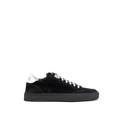 P448 Sneakers sportive in pelle scamosciata nera