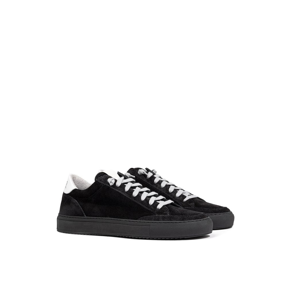 P448 Sneakers sportive in pelle scamosciata nera