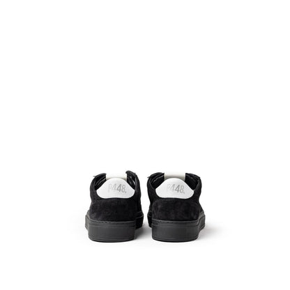 P448 Sneakers sportive in pelle scamosciata nera