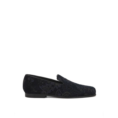 Mocassini slip-on in pelle blu Etro