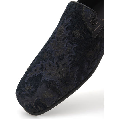Mocassini slip-on in pelle blu Etro