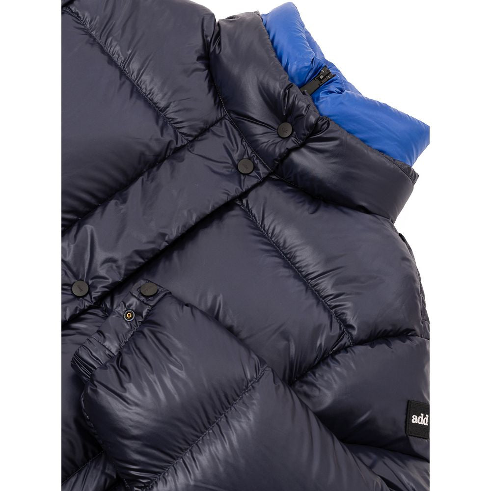 Ajouter une veste longue en polyamide bleu