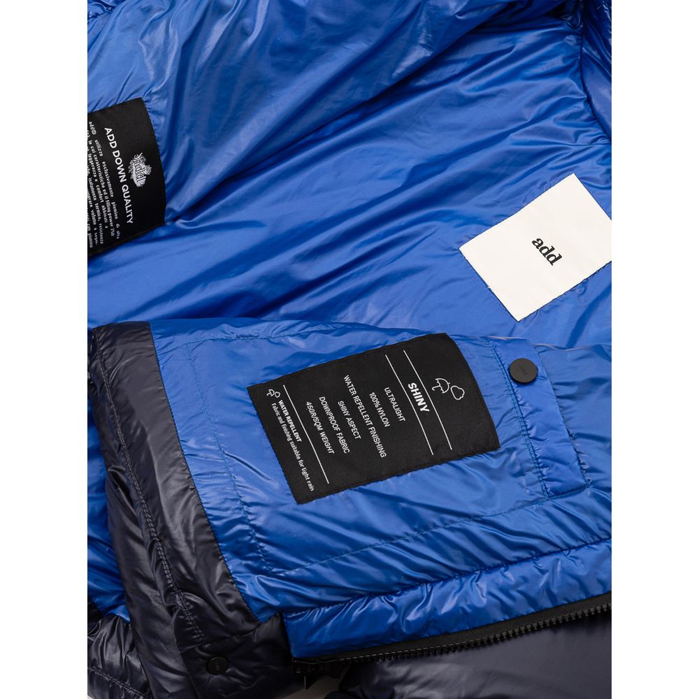 Ajouter une veste longue en polyamide bleu
