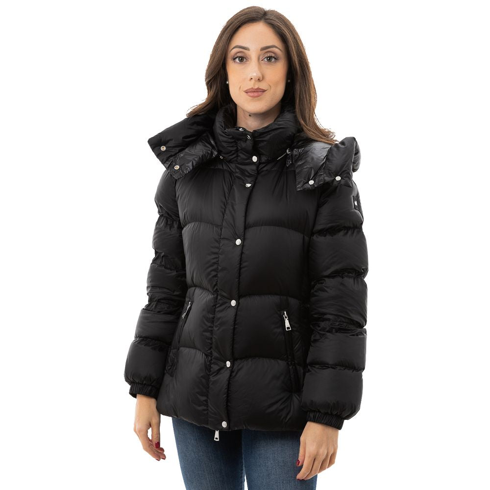 Aggiungi cappotto in poliammide nero